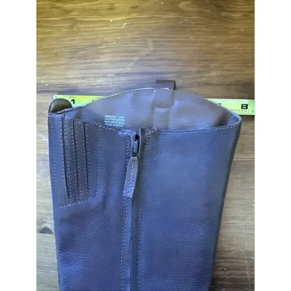 Matisse Women's 8 Sargent Brown Leather Mid Calf Western Riding Boot Side Zip - Picture 10 of 14